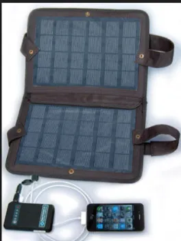 Fold - Up Portable Notebook Solar Panel Chargers For Walk Emergency
