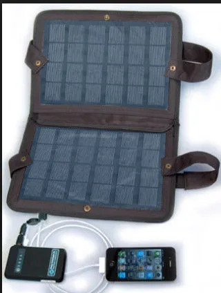 Fold - Up Portable Notebook Solar Panel Chargers For Walk Emergency