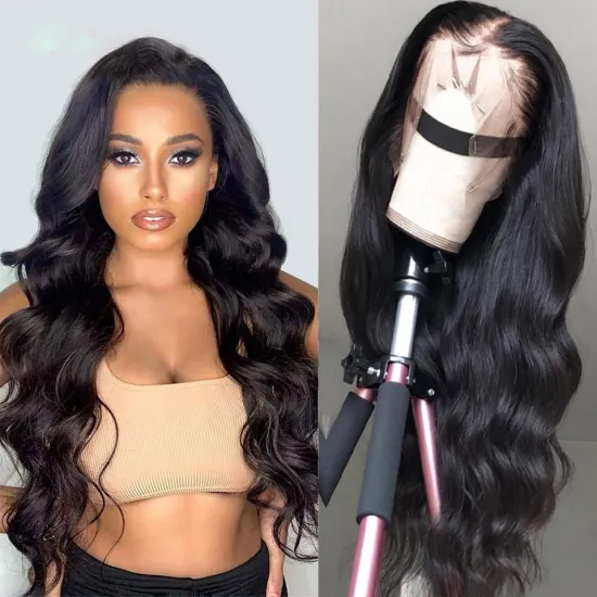 Raw Brazilian Cuticle Aligned Virgin Body Wave Human Hair 13X4 Lace Front Wig Full Hd Lace Frontal Closure Wigs For Black Women