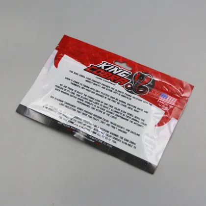 Fishing lures Packaging bag with slider fishing lures plastic bag