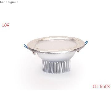 10w LED downlights  aluminum heatsink High power led AC 85-265V