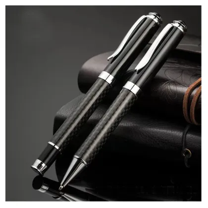 Customized Heavy Luxury Carbon Fiber Roller Ball Pens