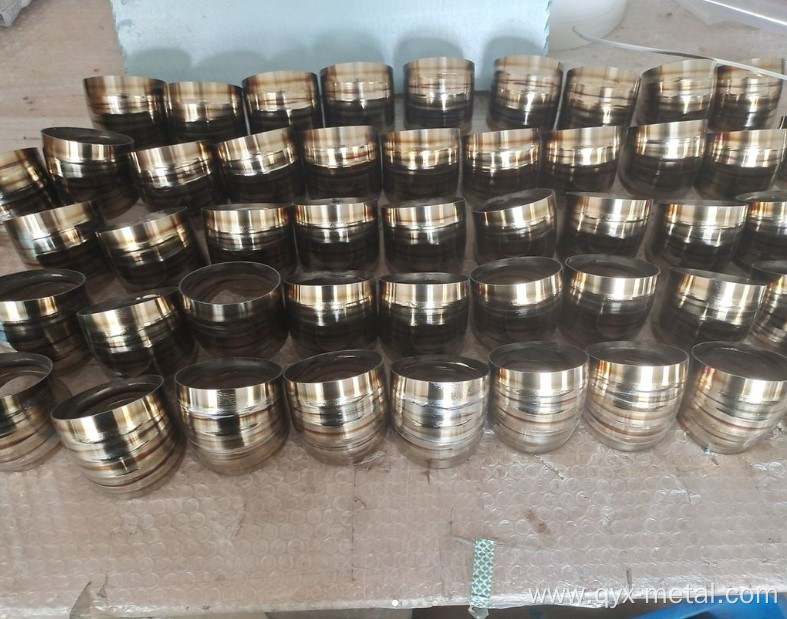 auto exhaust system titanium pie cut pieces