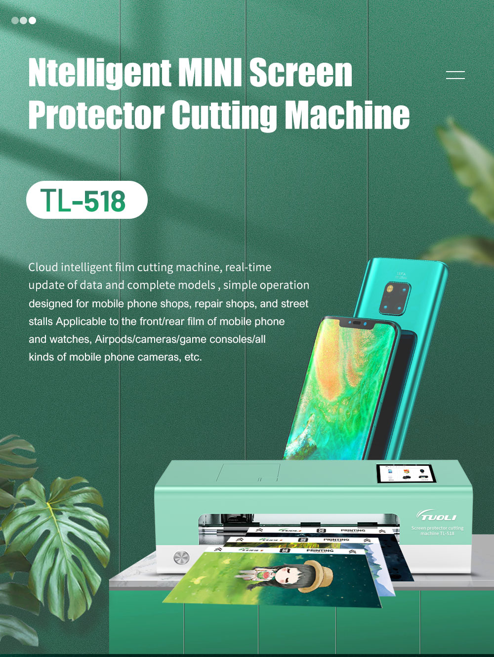 Tl 518 Latest Screen Protector Cutter