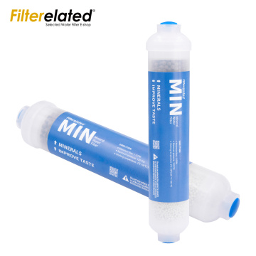 Cartucho de mineralización de filtro de agua alcalino personalizado en línea
