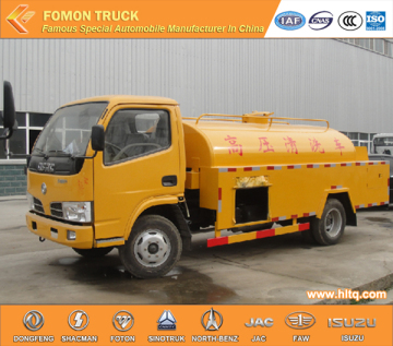 Dongfeng RHD 3CBM 4CBM เครื่องฉีดน้ำแรงดันสูง
