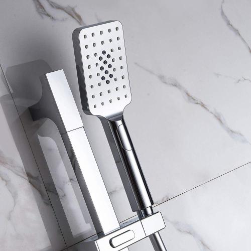 6 Setting Adjustable Pressure Spray Shower Head With Removable handheld shower