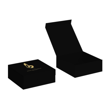 Biodegradable Matte Black Small Rigid Paper Cardboard Gift Boxes