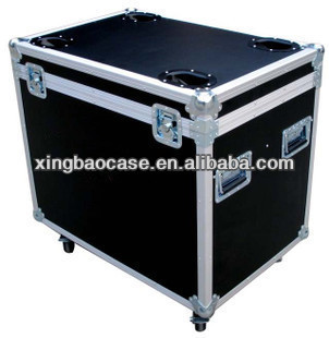 Black aluminium hard tool case transporant case