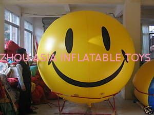 Customized Design Smiley Advertising Inflatable Helium Balloon
