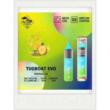 Tugboat Evo 4500 Puffs Disponível Kit POD