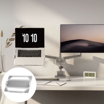 Universal Adjustable Laptop Holder Arm VESA Mount for Monitor Stand - Up to 17.3 Inch