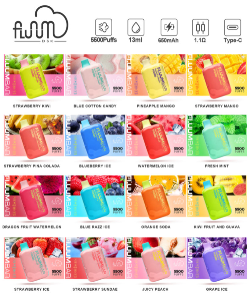 Fluum Bar Flavors Png