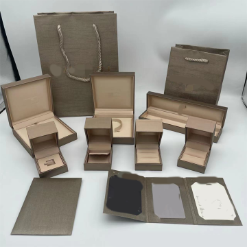 Custom Imitation Leather Velvet Jewelry Storage Sets: Including BV Box, Bracelet, Watch, Necklace, Earrings, and Ring Jewelry Boxes