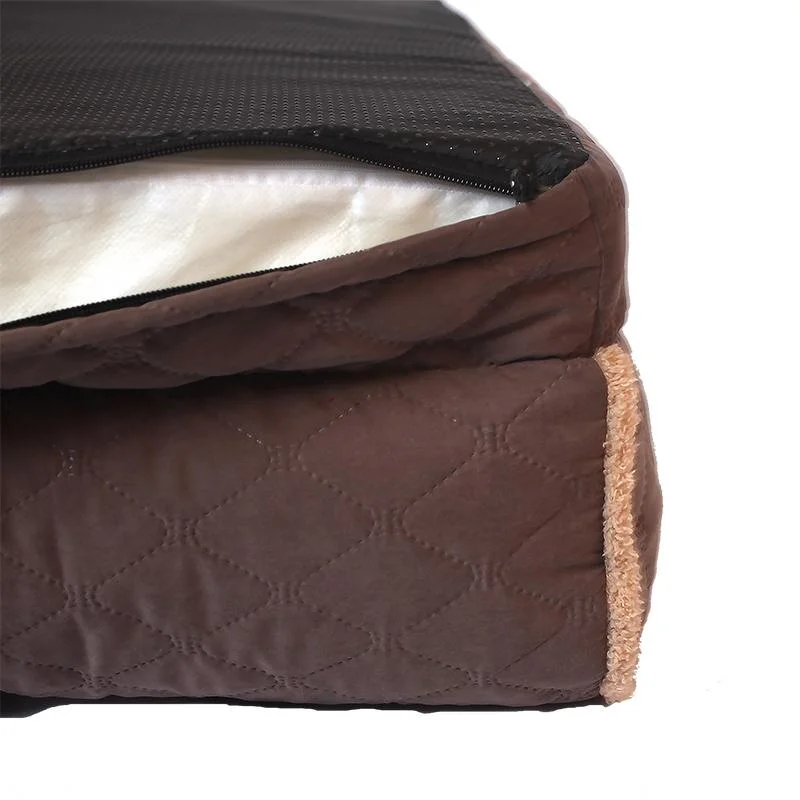 Brown High End Dog Bed Customized Classic Style Pet Bed