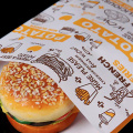 Fries and snacks flat mouth greaseproof paper bag