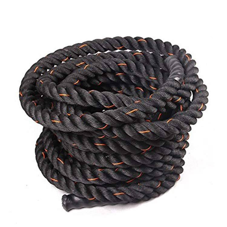 bodybuilding fitness training sports abs cheap battle rope with handle