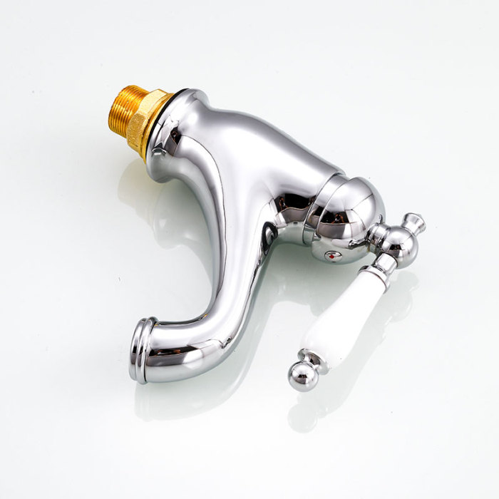 Modern 35mm Single Hole Zinc Alloy Electroplated Faucet