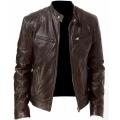 Jaqueta de couro masculina personalizada com design de alta qualidade