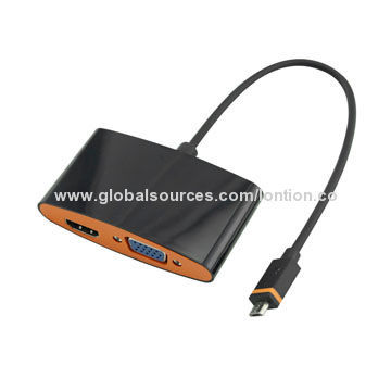 2014 New HDMI AM to VGA F + Audio + Power Adapter Cable with Local USB Devices
