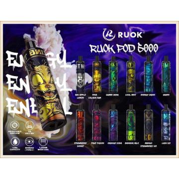 뜨거운 판매 일회용 vape 5000 퍼프 루크 에너지