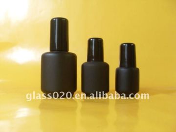 Black Glass Nail Polish Bottle Containers , 6ml
