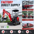 2Ton Red Canopy Mini Excavator الحفر القياسي