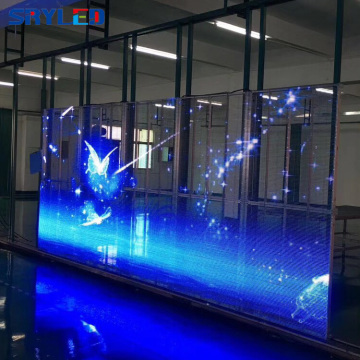 HD LED Advertising Video Wall مع عرض نافذة زجاجية شفافة - P3.91 محلول داخلي في الهواء الطلق