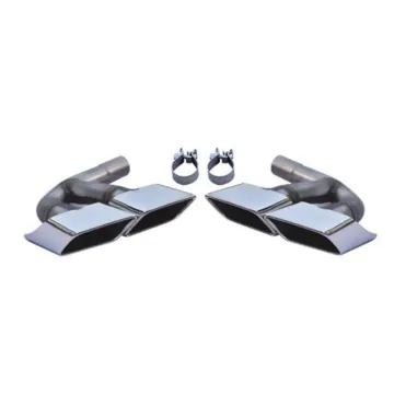 SQ7 Style Stainless Steel Rear Bumper Tail Pipe for AUDI Q7 2.0T 2016-2019