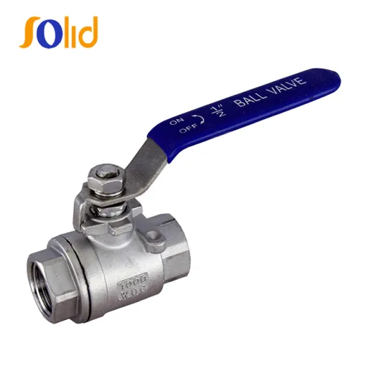 Stainless Steel 2 Pcs Full Bore Female to Female Ball Valve threaded BSP