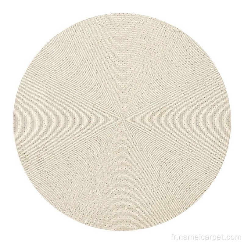 Tapis rond de patio PP imperméable