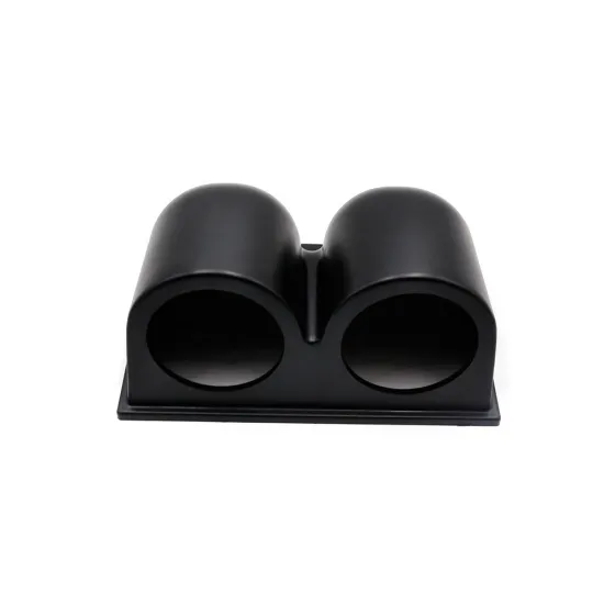 Double Dual Gauge Pod 52mm 2 Holes Mount Holder: Plastic Dashboard Adapter for Auto Car Meter Installation