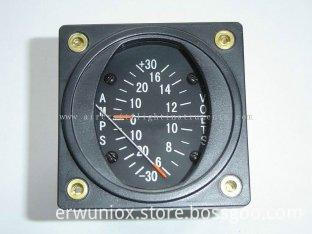 2" Combination Aircraft Voltmeters And Ammeters Gauge / Vol, High ...