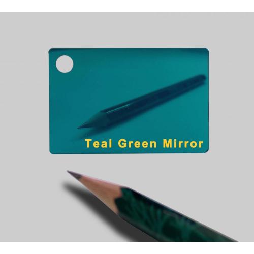 Feuille de plexiglas acrylique vert sarcelle 1,5 mm d&#39;épaisseur 1220 * 1830 mm