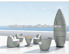 perfect design rocket shape sea side yin yang furniture