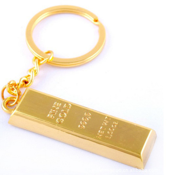 GOLD Backstein -Anhänger -Schlüsselkette "könnte in einen suchmaschinenfreundlichen Titel verwandelt werden wie:" Gold Brick Anhänger Schlüsselkette - einzigartiges Schmuckzubehör