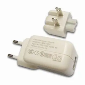2.1A USB Power Adapter for iPad 2, Available in EU, US and AU Plug, with CE and RoHS Certificates