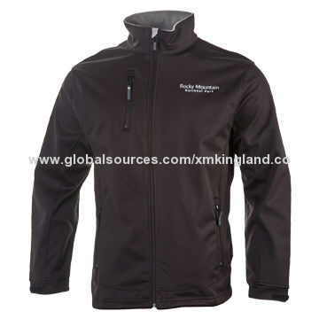 Men's Softshell/Sports/Outdoor/Wear/Winter Jacket, Made of 94% Polyester Material