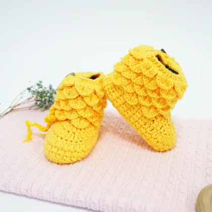 Handmade Inner Villi Crochet Baby Shoes