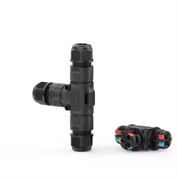3Poles 3 Way T Shape IP68 Waterproof Electrical Wire Connector