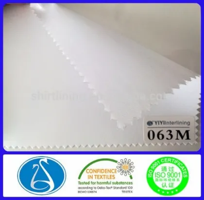 new product zero formaldehyde interlining for cloth and apparel