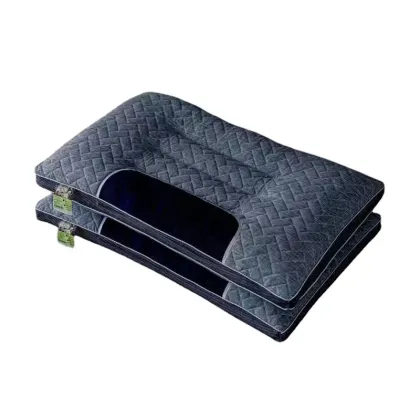 Quilted latex functional pillow