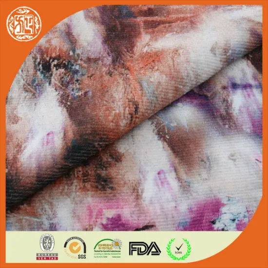 2015 ne w fashion digital printed children corduroy dress