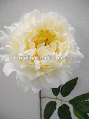 70cm peach peony 2 leaves artificial flower florist design 27985PN