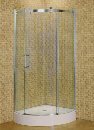 .Tempered glass shower room Aluminum alloy frame shower room cheap shower room