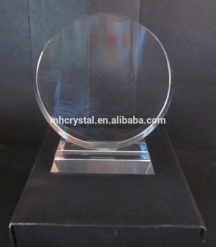 Elegant Crystal Art Blank Glass Round Award MH-J0686