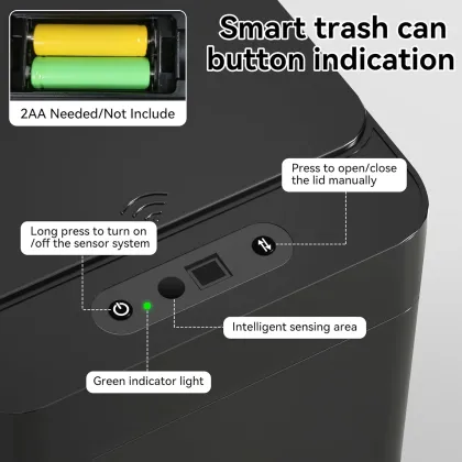 Automatic ABS Induction Bathroom Trash Can