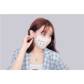 Fashionable French embroidered silk face mask