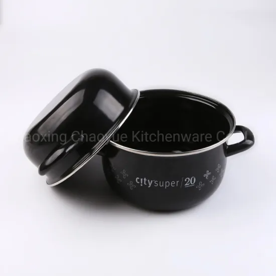 Enamel Mussle Pot Metal Cookware