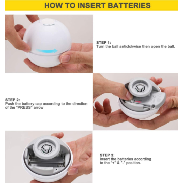 Bola de juguete de gato interactivo inteligente con campana